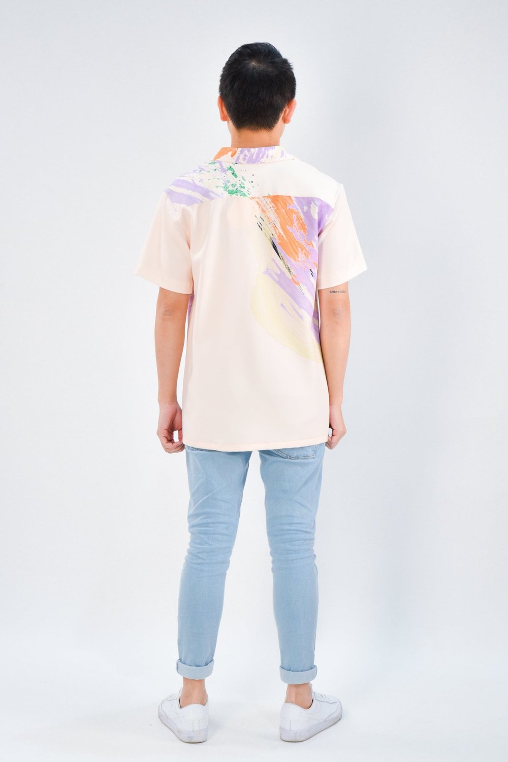 PAINT MEN'S SHIRT IN CREAM