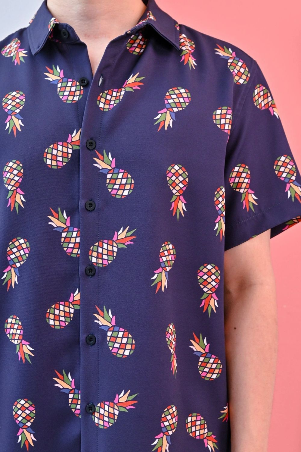 PINEAPPLE COLLARED MEN'S SHIRT