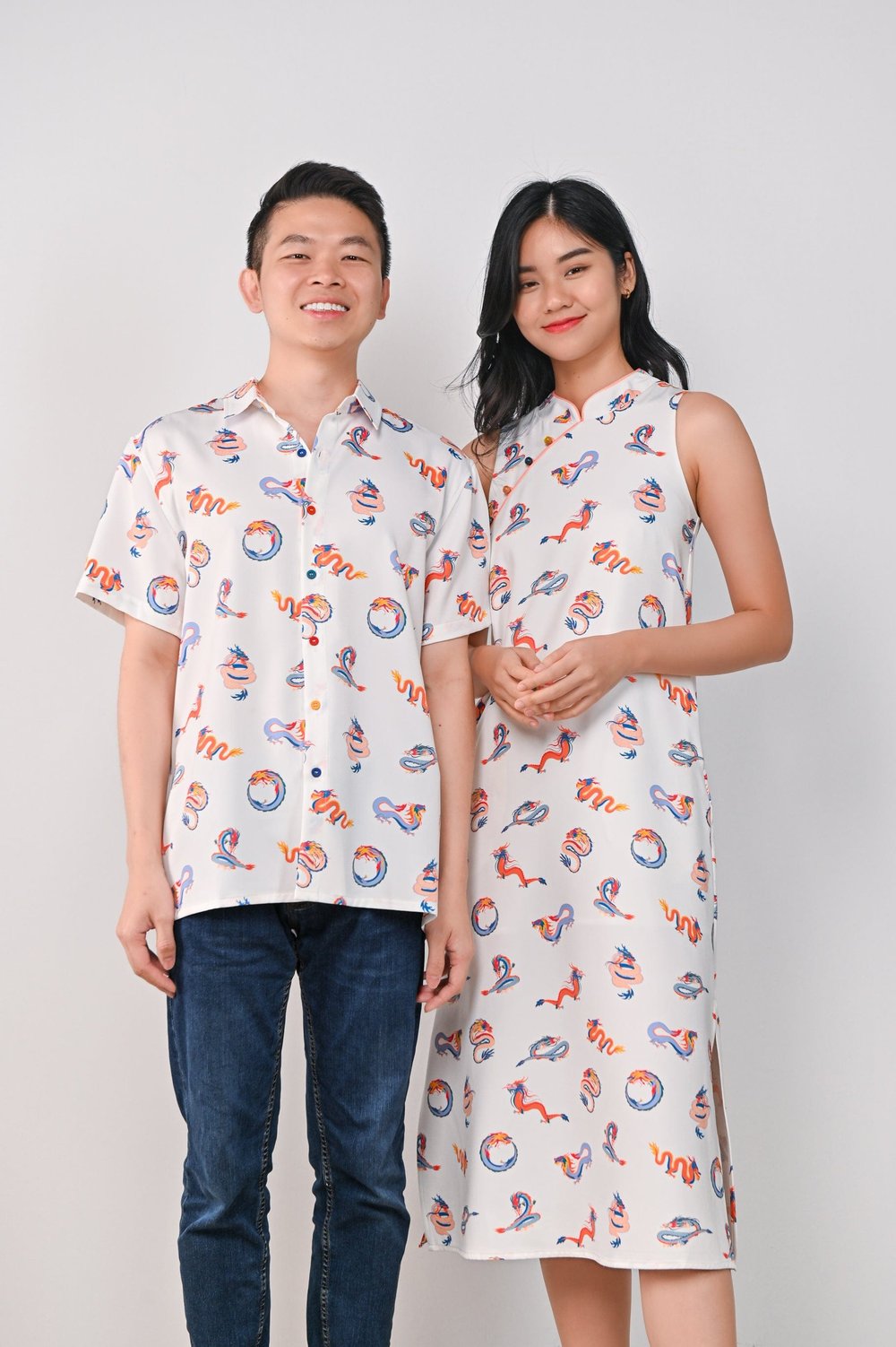 FESTIVE DRAGONS MEN'S SHIRT