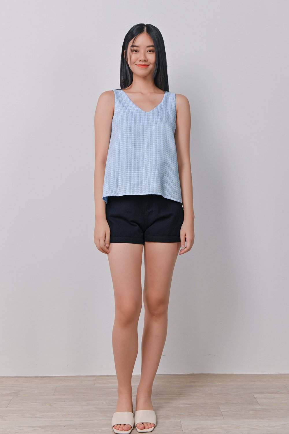 PRIS TWO-WAY TOP IN BLUE
