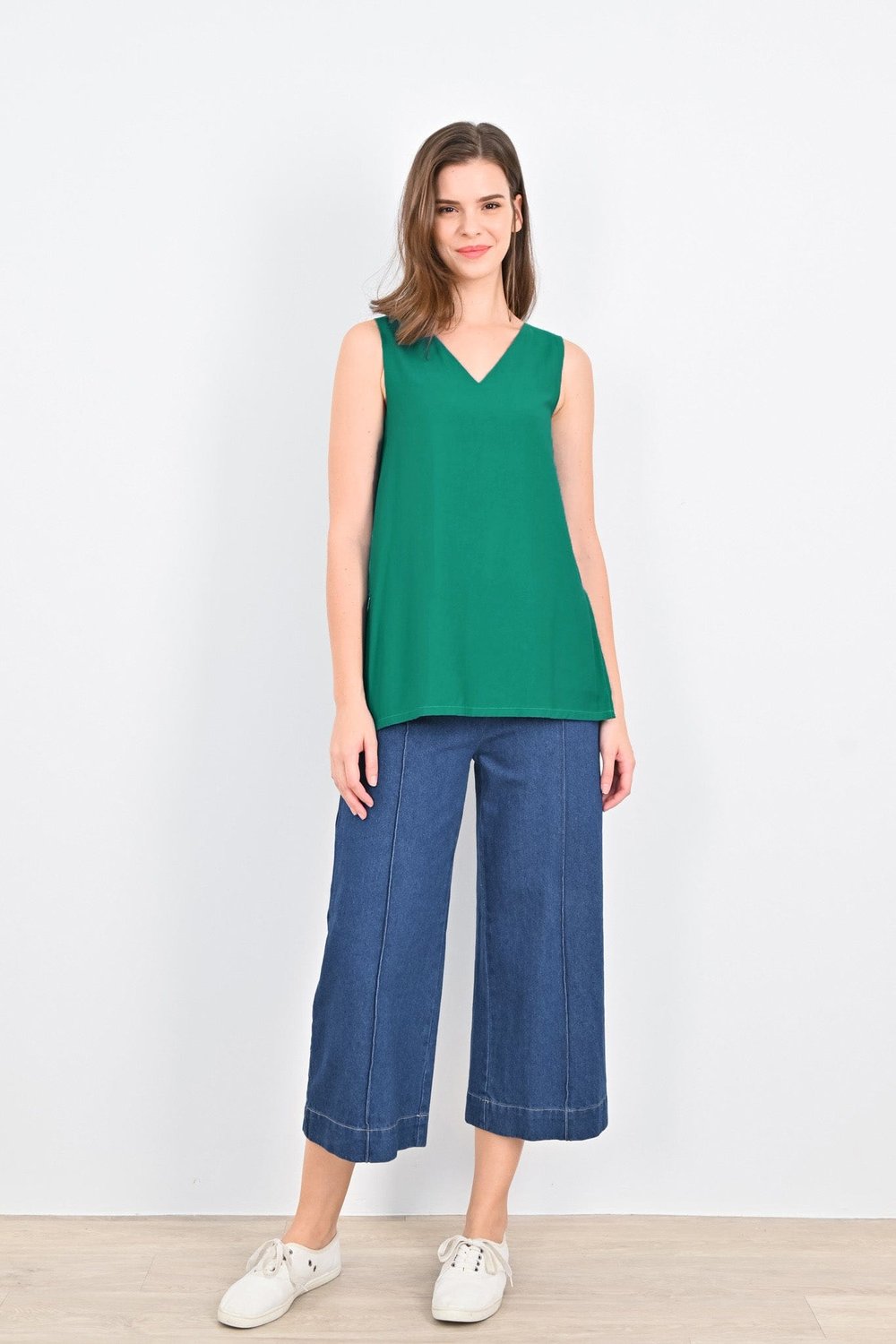 SHERRI SLIT TUNIC IN GREEN